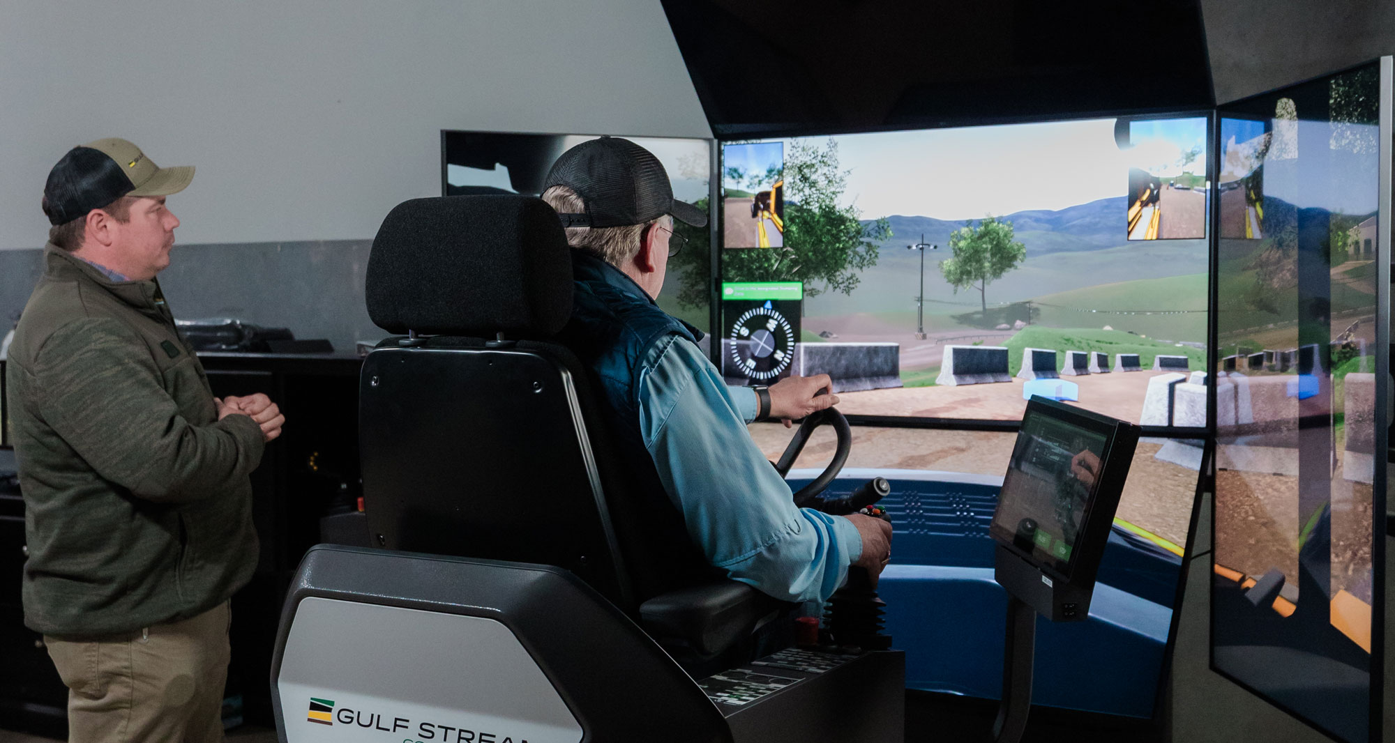 Heavy equipment simulator