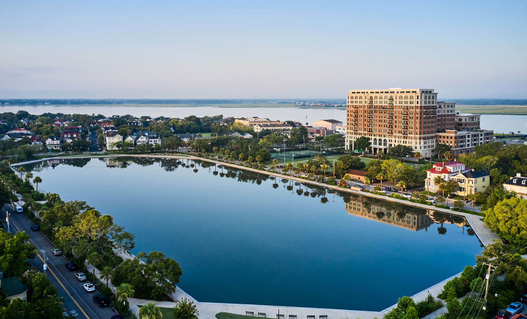 The Jasper in downtown Charleston – aerial view